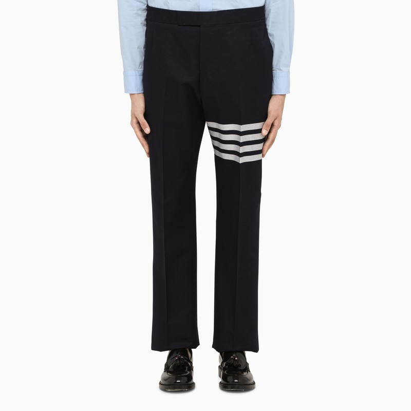 Thom Browne 4-bar Stripe Tailored Trousers In Black