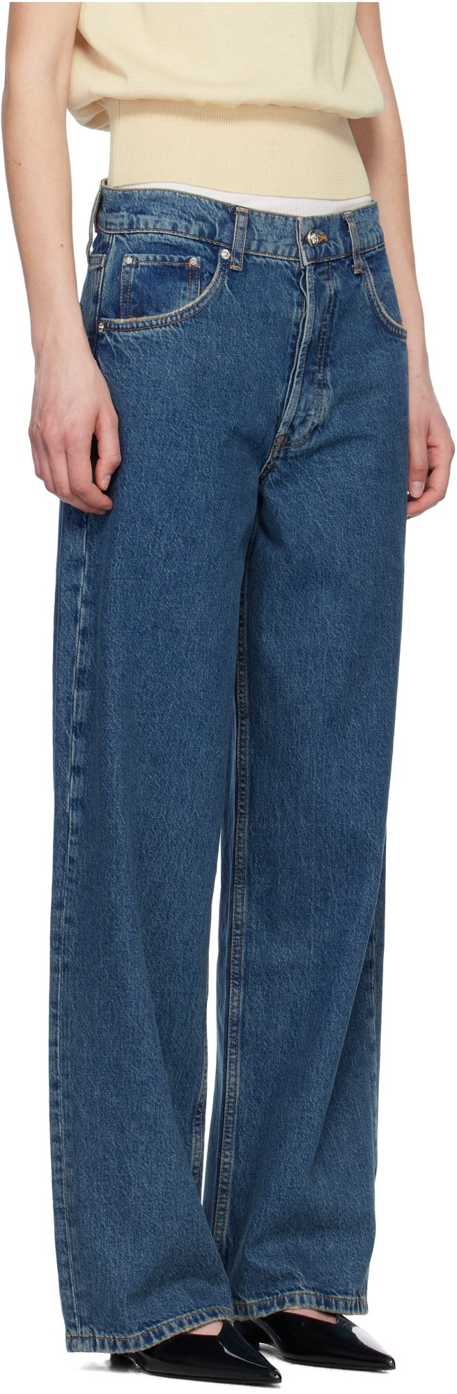 Shop Anine Bing Straight Jeans