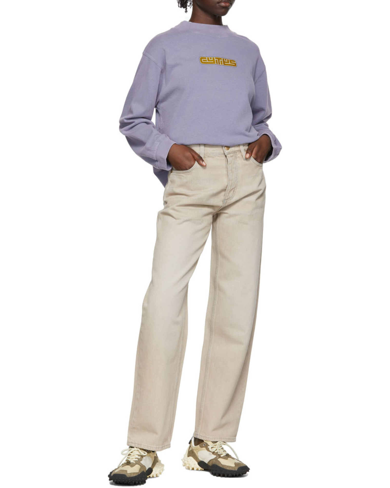 Eytys Beige Cypress Jeans In Nude