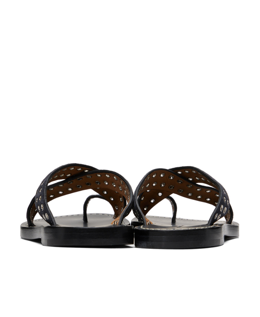 Shop Isabel Marant Jinsay Flip Flops In Black