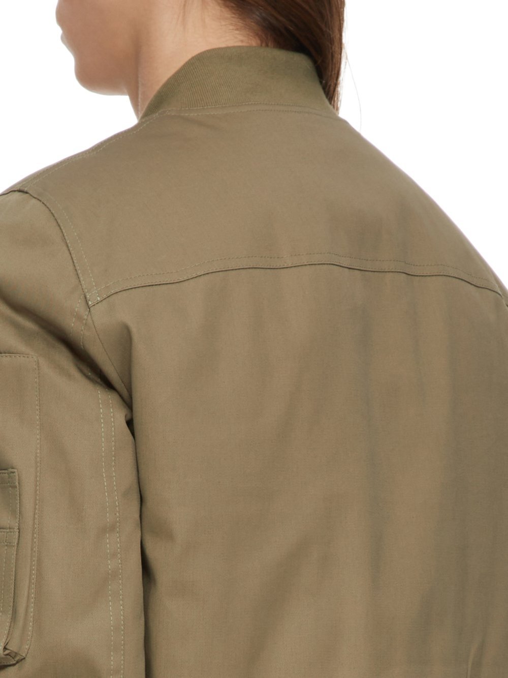 Rick Owens Drkshdw Long-sleeved Zipper Casual Jacket In Brown