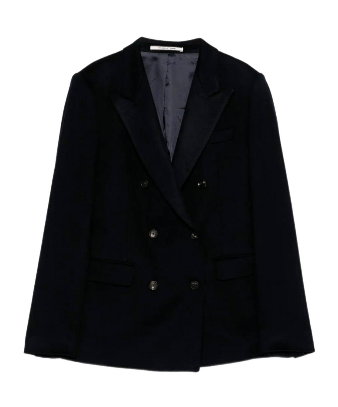 Tagliatore Cashmere Double-breasted Blazer In Black