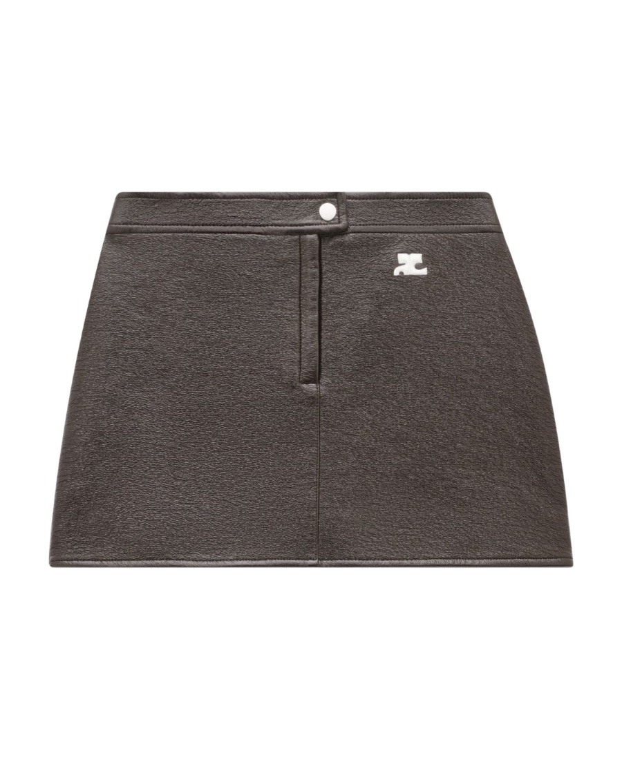 Shop Courrèges A-line Mini Skirt In Black