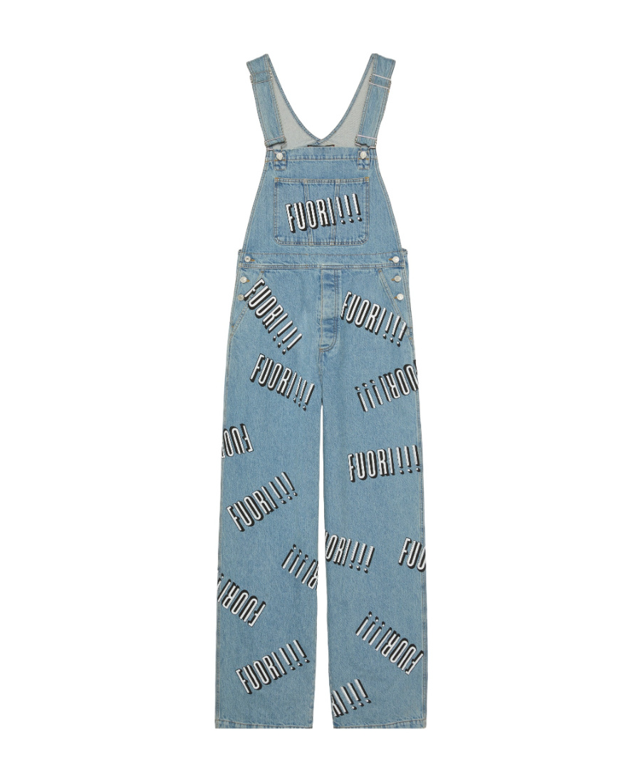 Gucci Jumpsuit Aus Denim In Blue