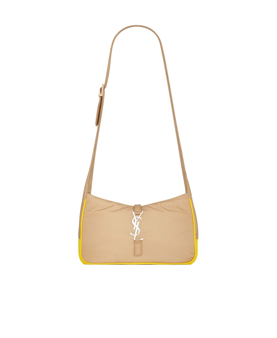 Shop Saint Laurent 5 � 7 Econyl� Shoulder Bag In Nude