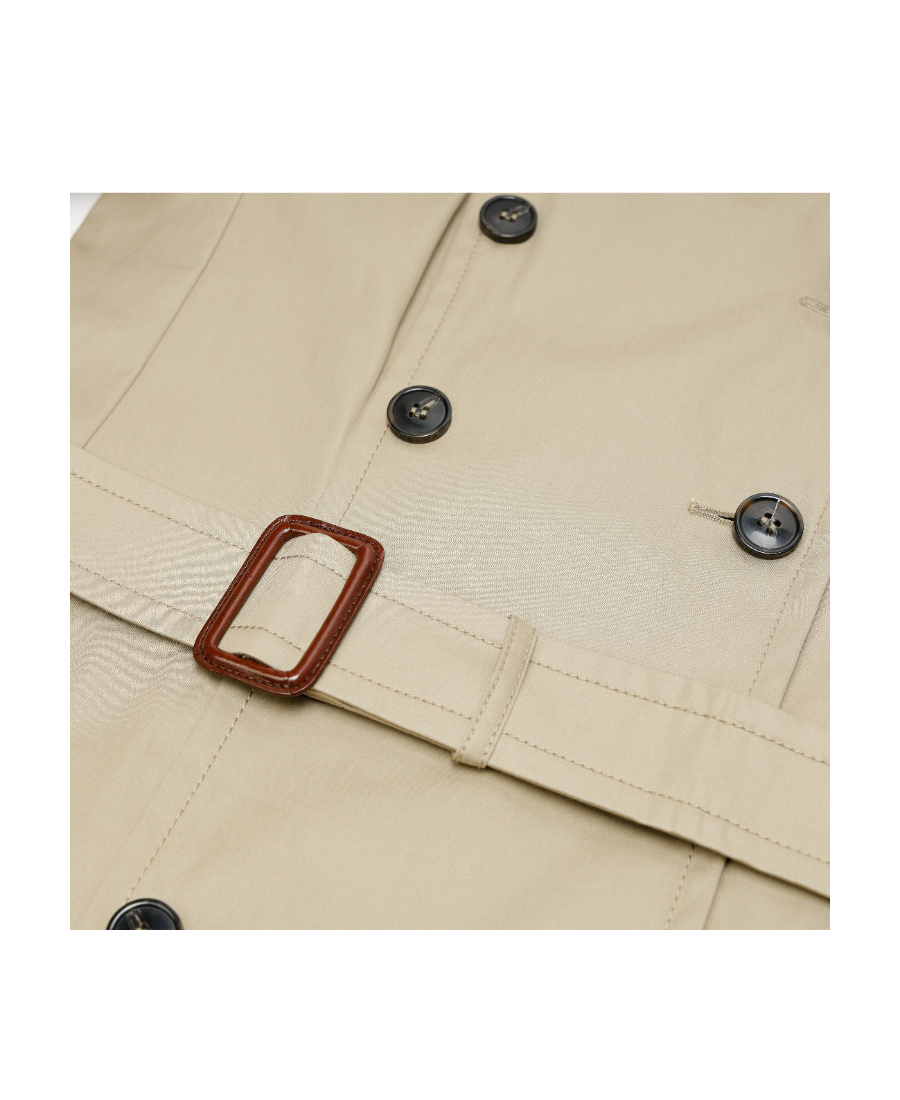 Weekend Max Mara Double-breasted Trench Coat In Nude