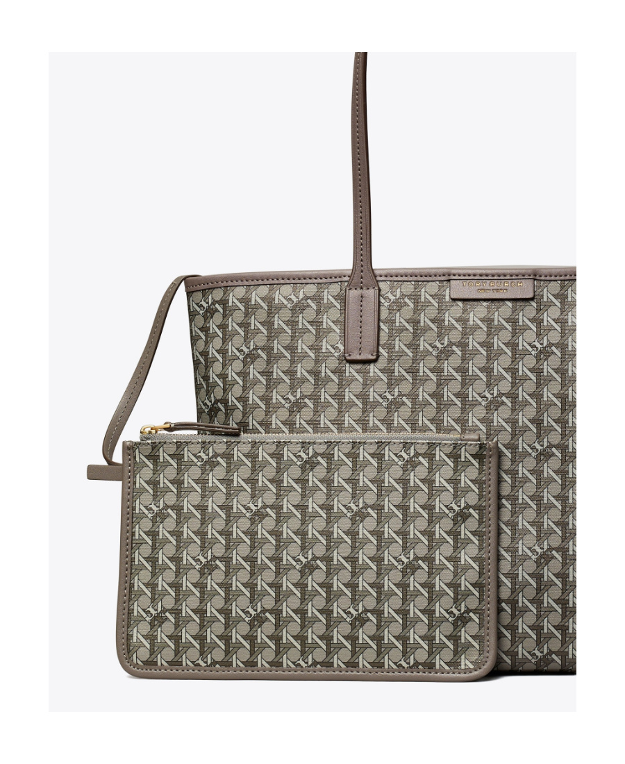 Tory Burch Small Zip Shopping Bag Always Ready In Green