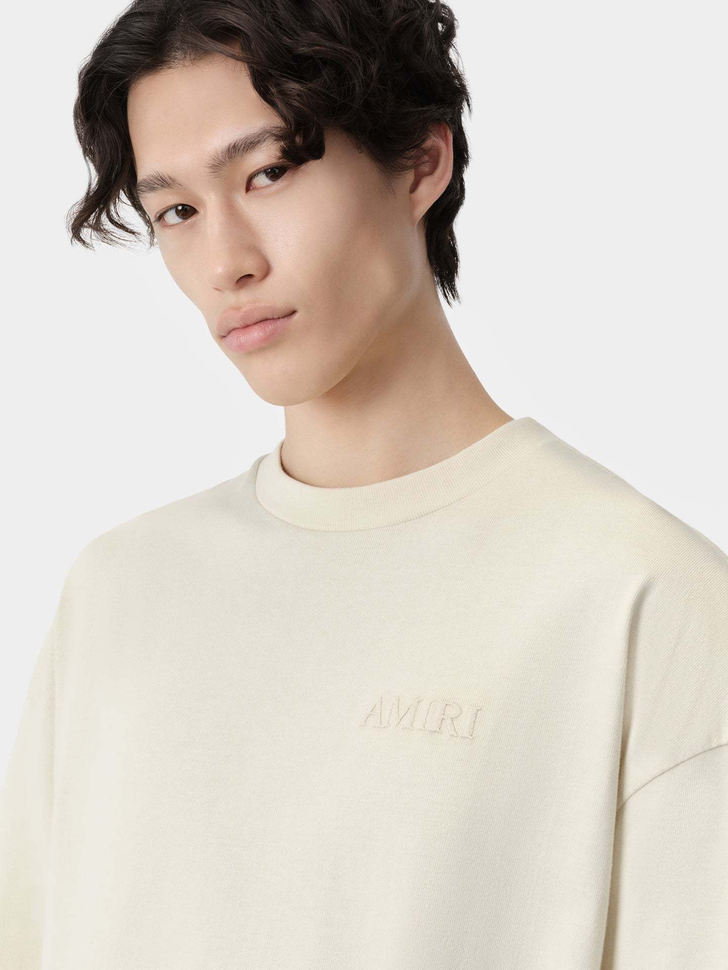 Amiri Logo-embroidered Cotton T-shirt In White