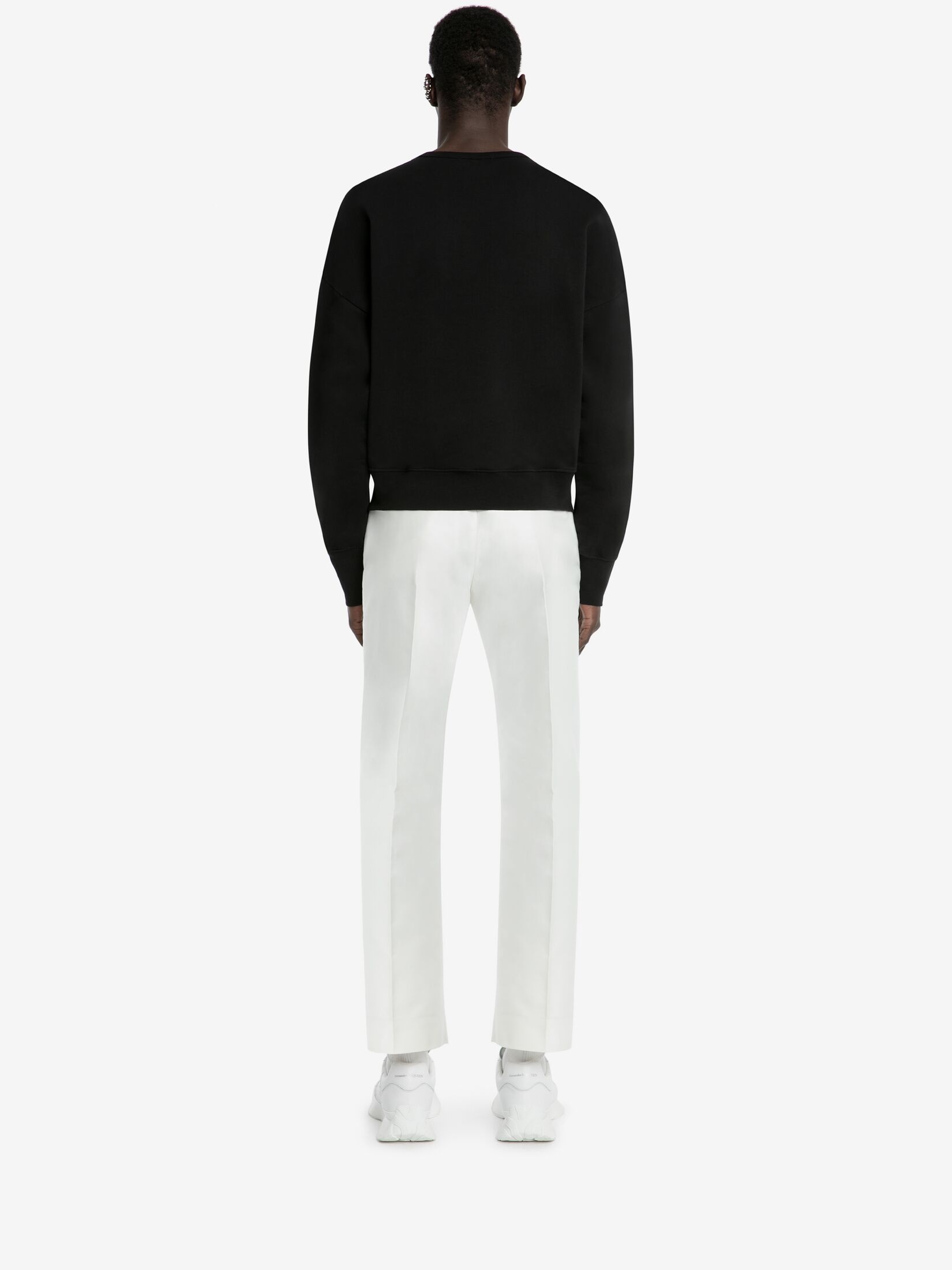 Alexander Mcqueen Graffiti Logo-print Cotton Sweatshirt In Black