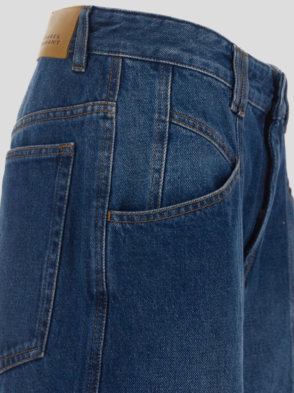 Isabel Marant Logo Patch Straight In Blue