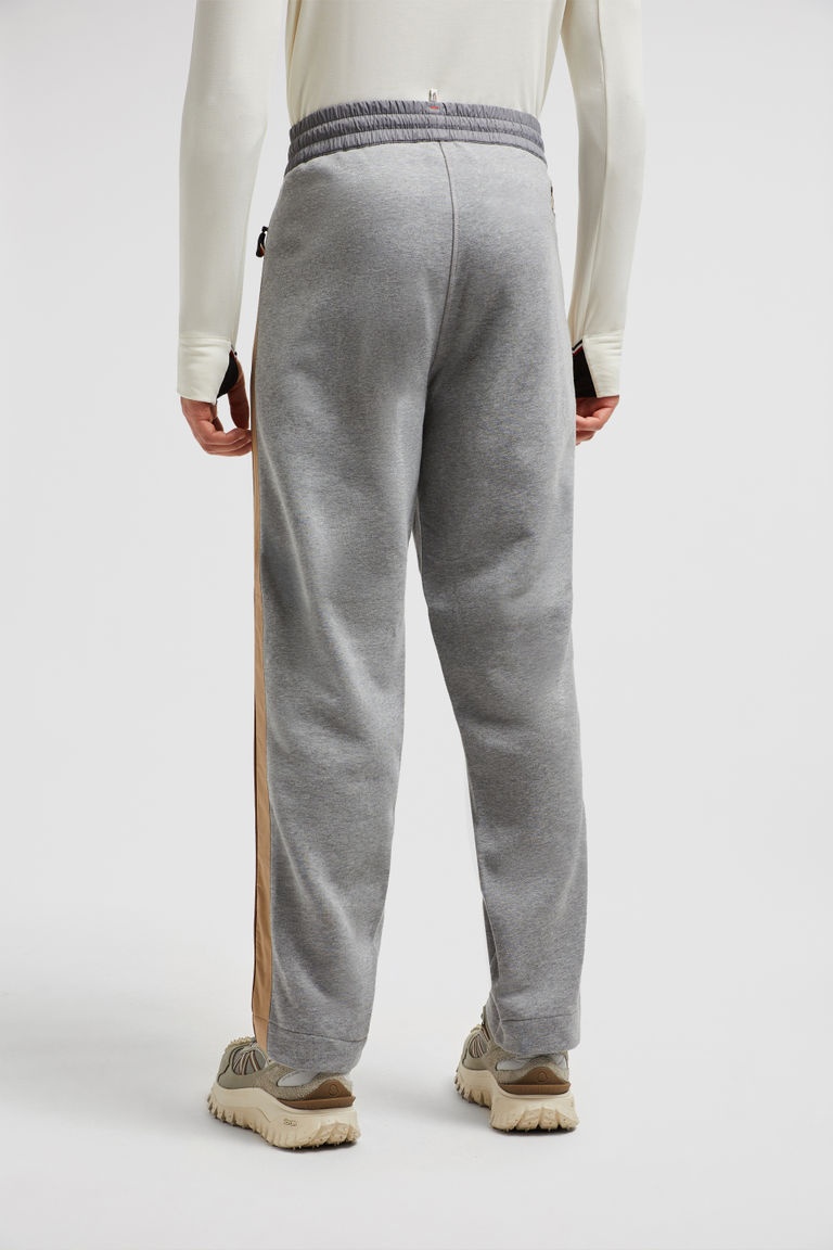 Moncler Logo-patch Track Pants In Gray