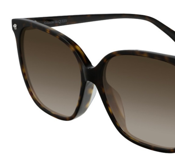 Alexander Mcqueen Logo Details Sunglasses In Multicolor