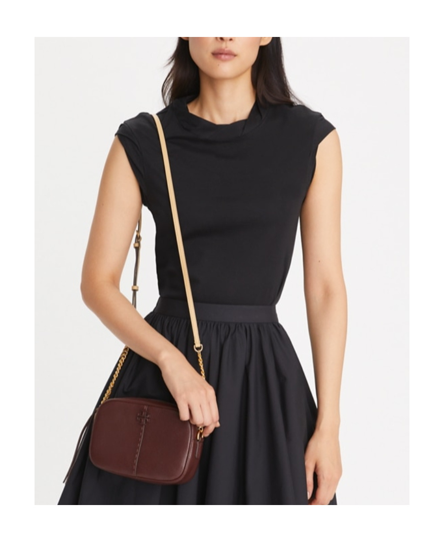 Tory Burch Mcgraw Leather Camera Bag In Red