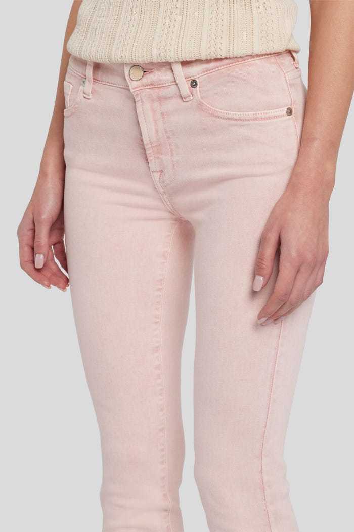 7 For All Mankind Mid-rise Bootcut Jeans In Pink