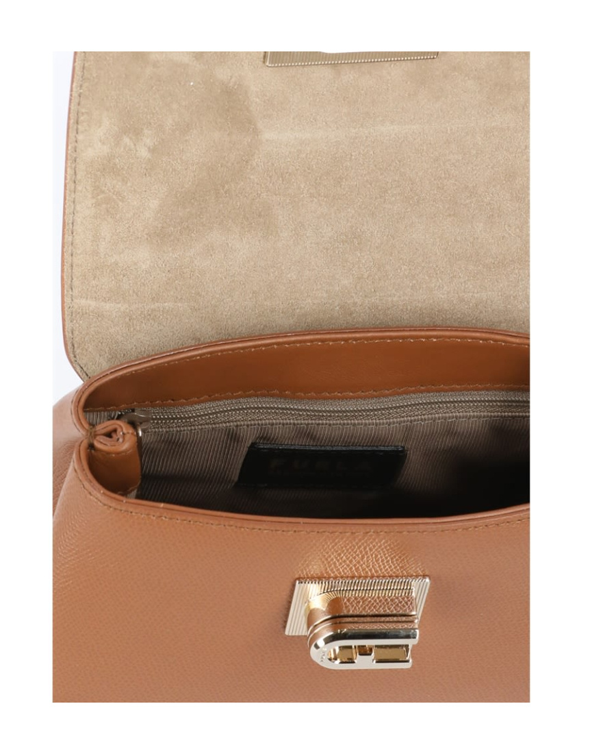 Furla 1927 Leather Tote Bag In Brown