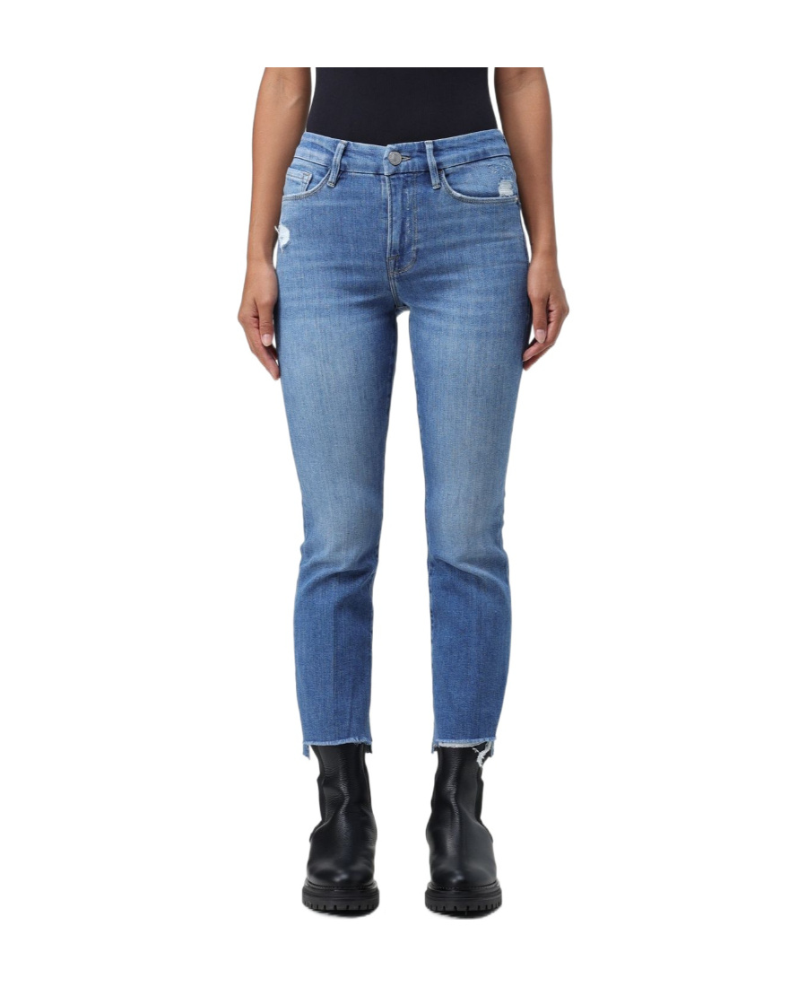 Frame Belt Ring Jeans In Blue