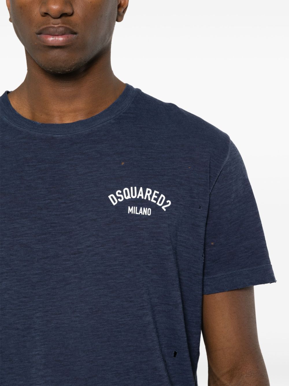 Dsquared2 Dsquared T Shirt With Logo In Blue