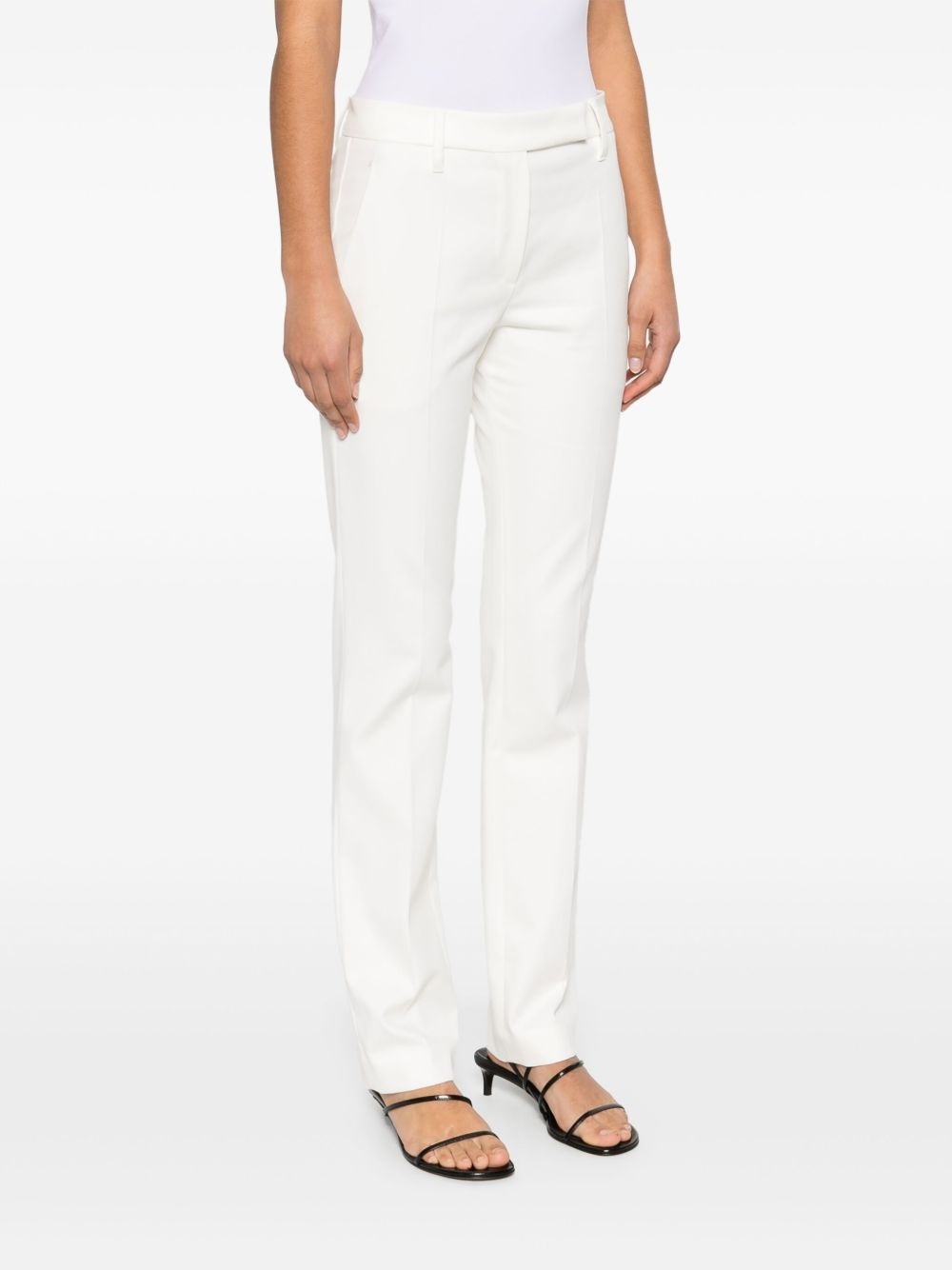 Brunello Cucinelli Twill Trousers In White