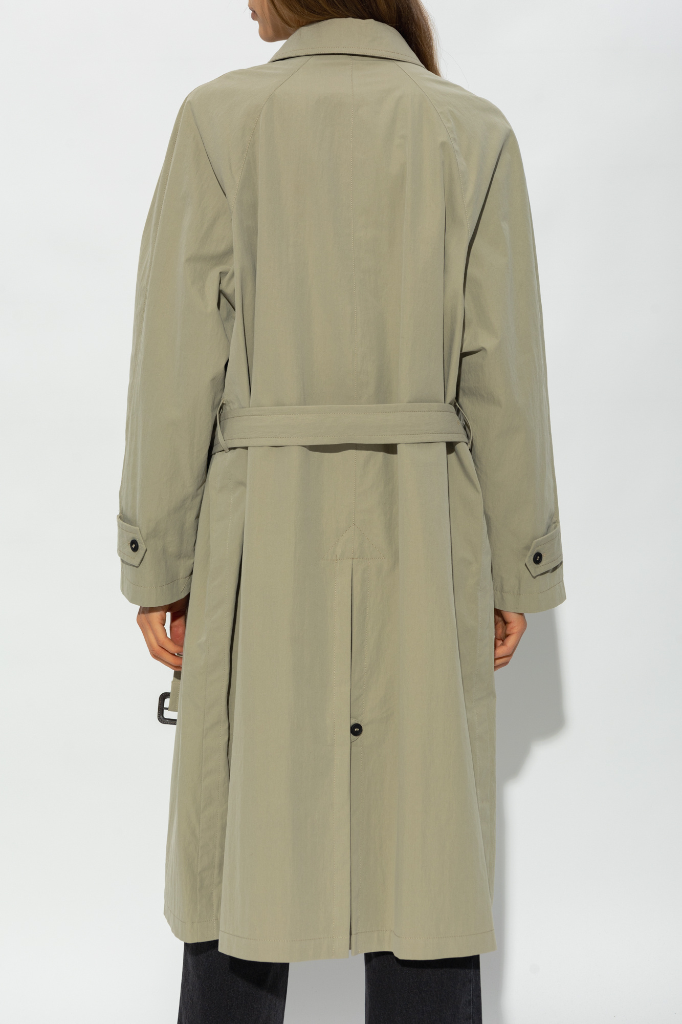 Apc Concealed-fastening Belted Trench Coat In Nude