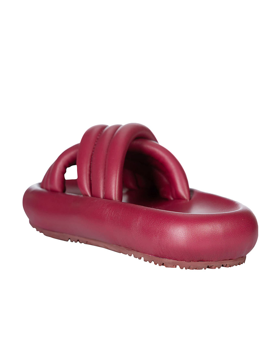 Isabel Marant Logo Slippers In Red