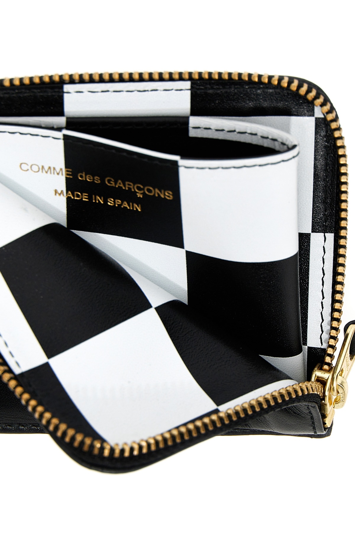 Comme Des Garçons Logo Wallet In Black
