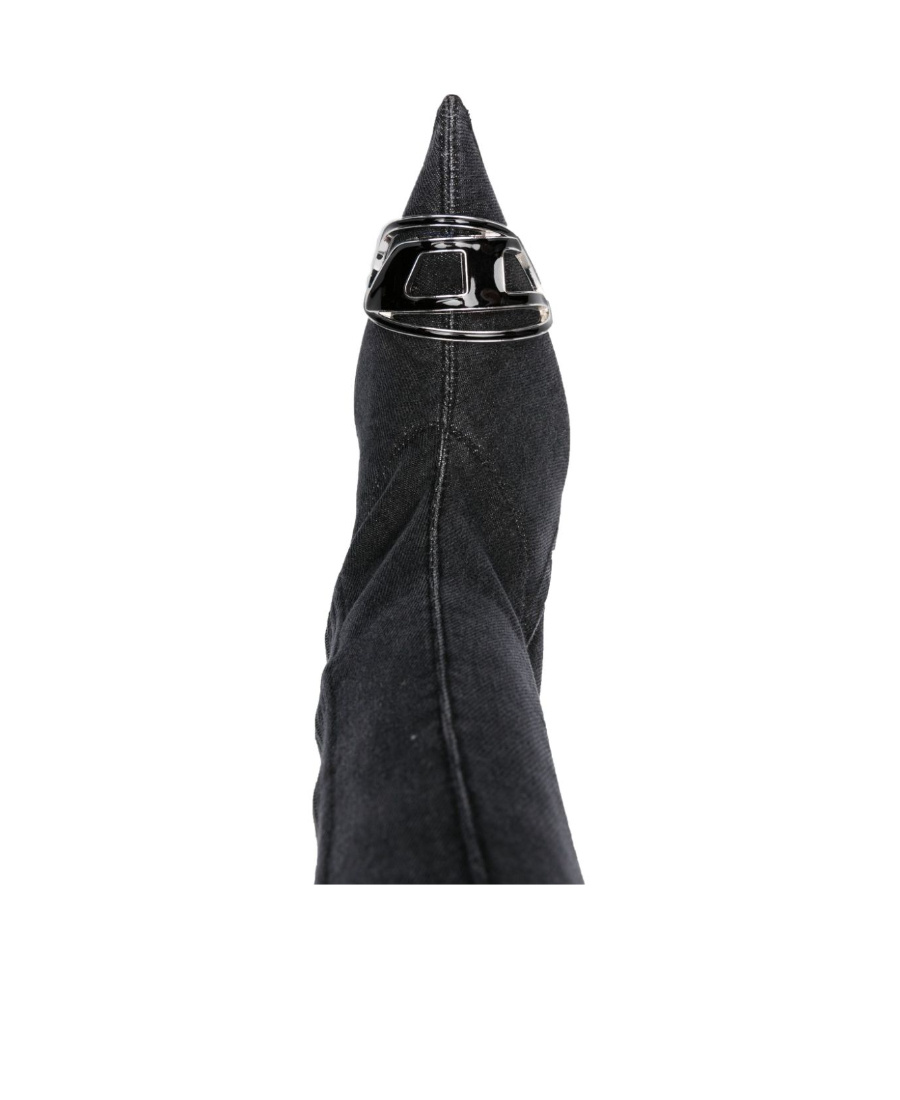 DIESEL 90MM THIGH-HIGH DENIM BOOTS
