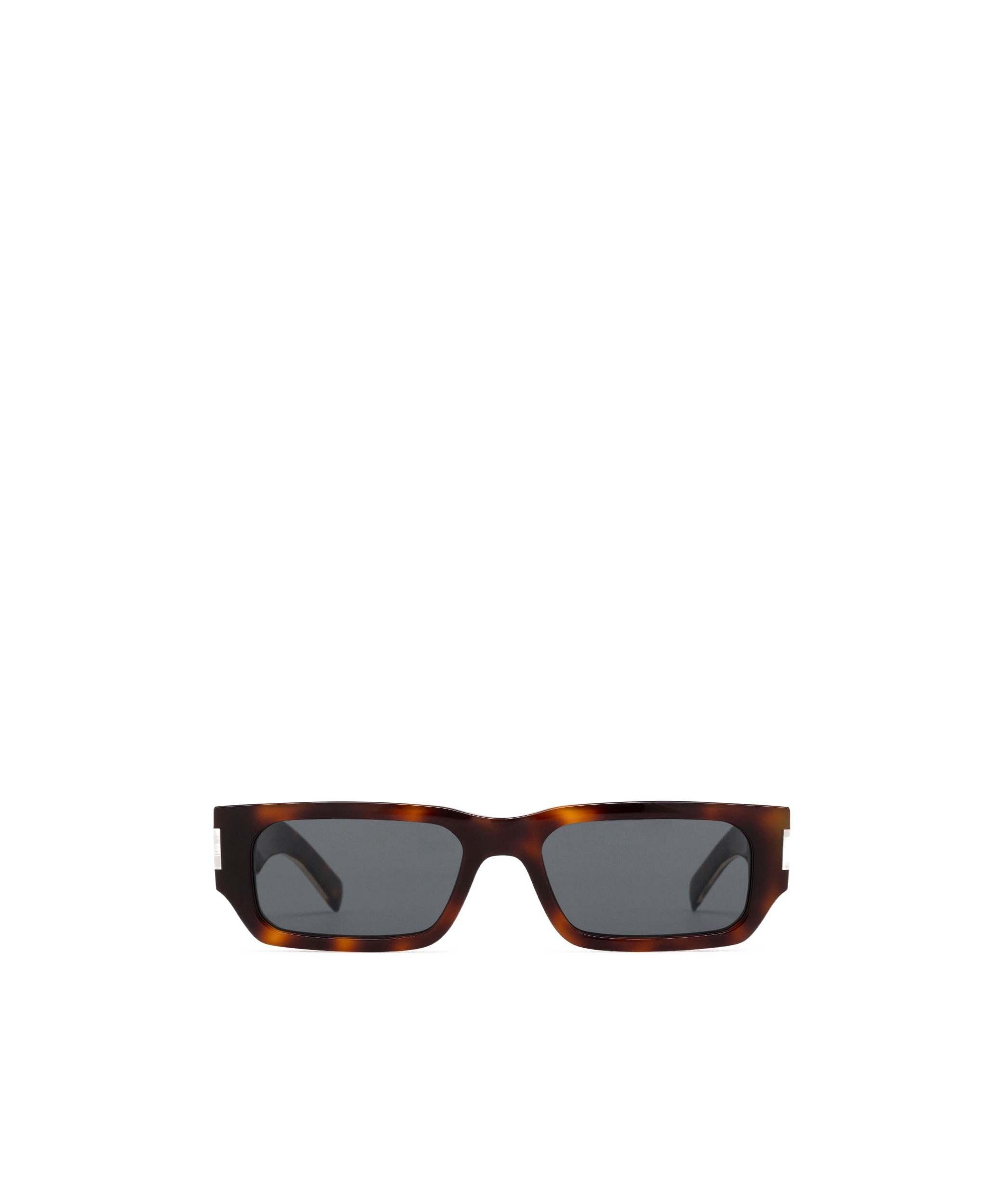 Saint Laurent Sl660 Rectangle-frame Sunglasses In Gray