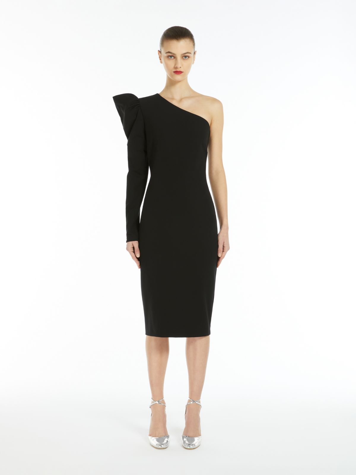 Max Mara Women's Falda Jersey Dress Black | Size 48 | 2421626011600001 In Black