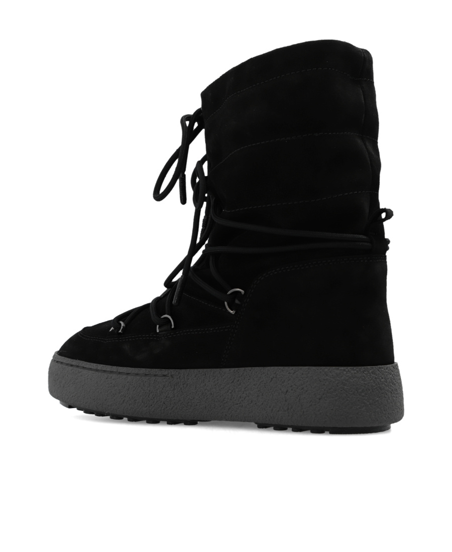 Moon Boot Ltrack Suede Boots In Black