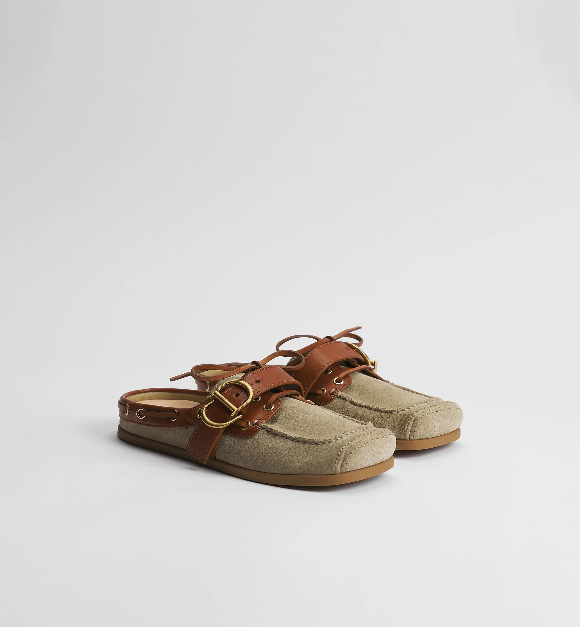 Dior Square-toe Mules In Brown