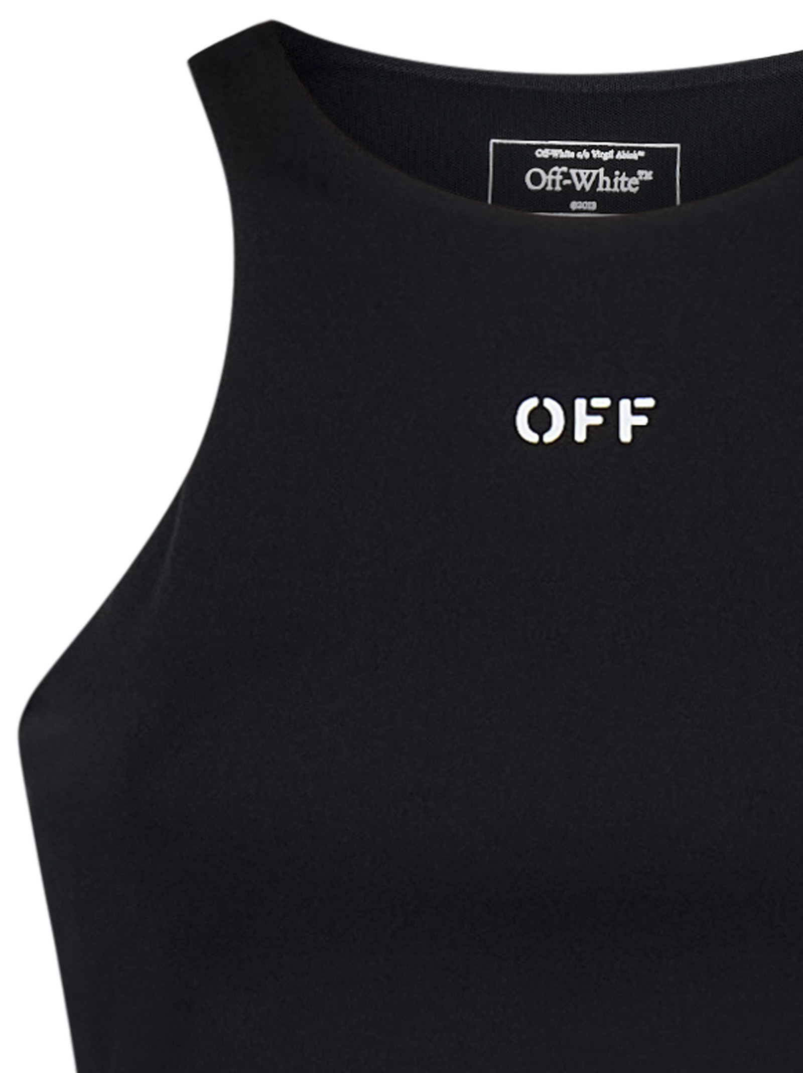 Off-white Off Stamp Tops Black In Black