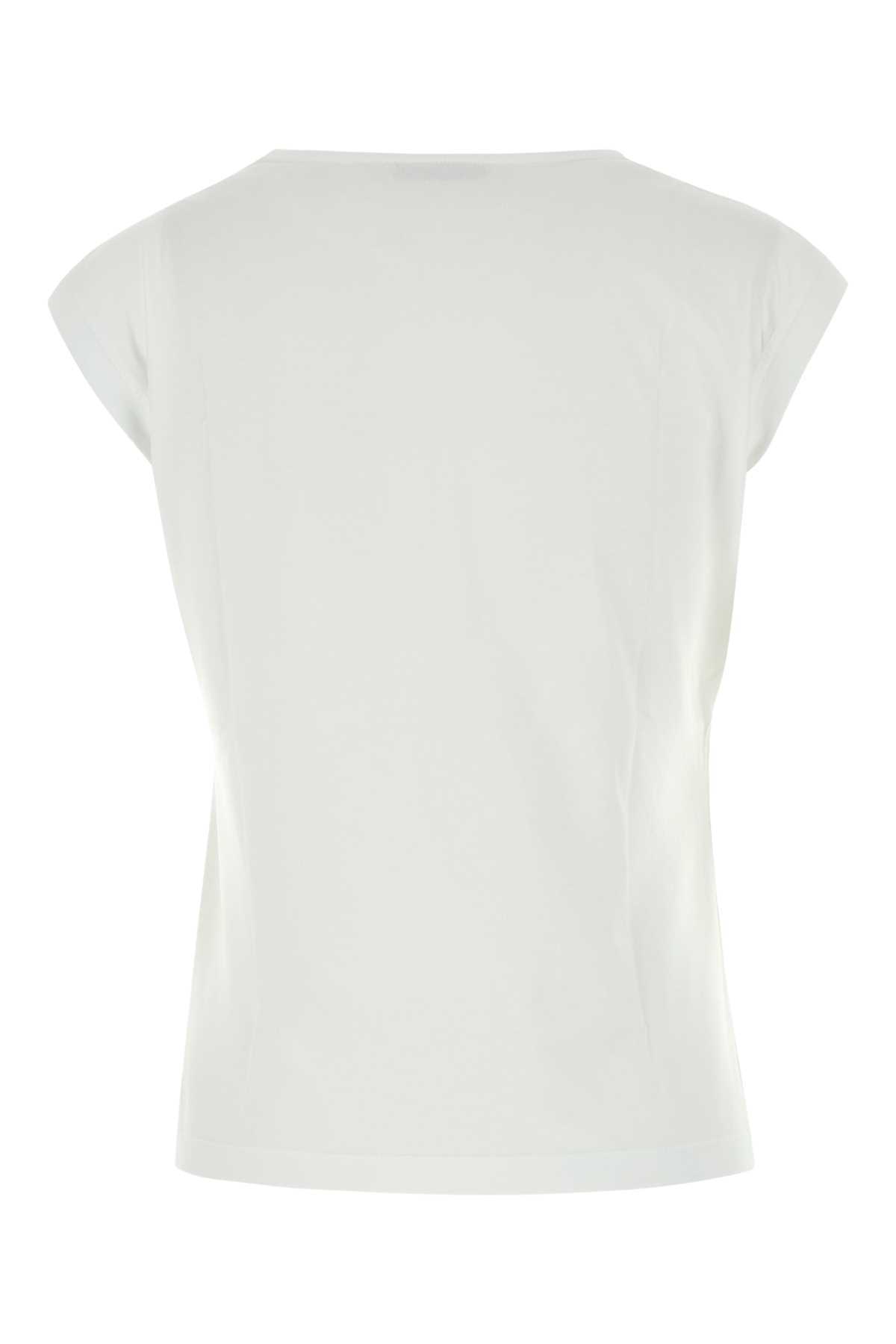 Miu Miu Set Di Canone In Cotone Bianco Donna In White