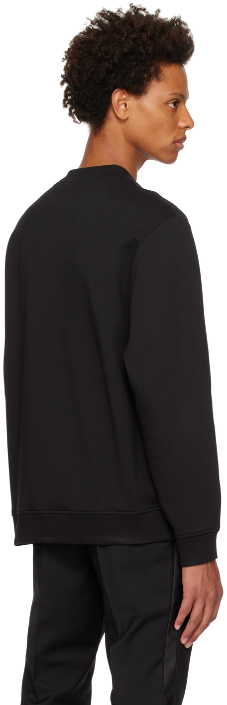 Shop Hugo Boss Round-neck Pullover Sweater In Black