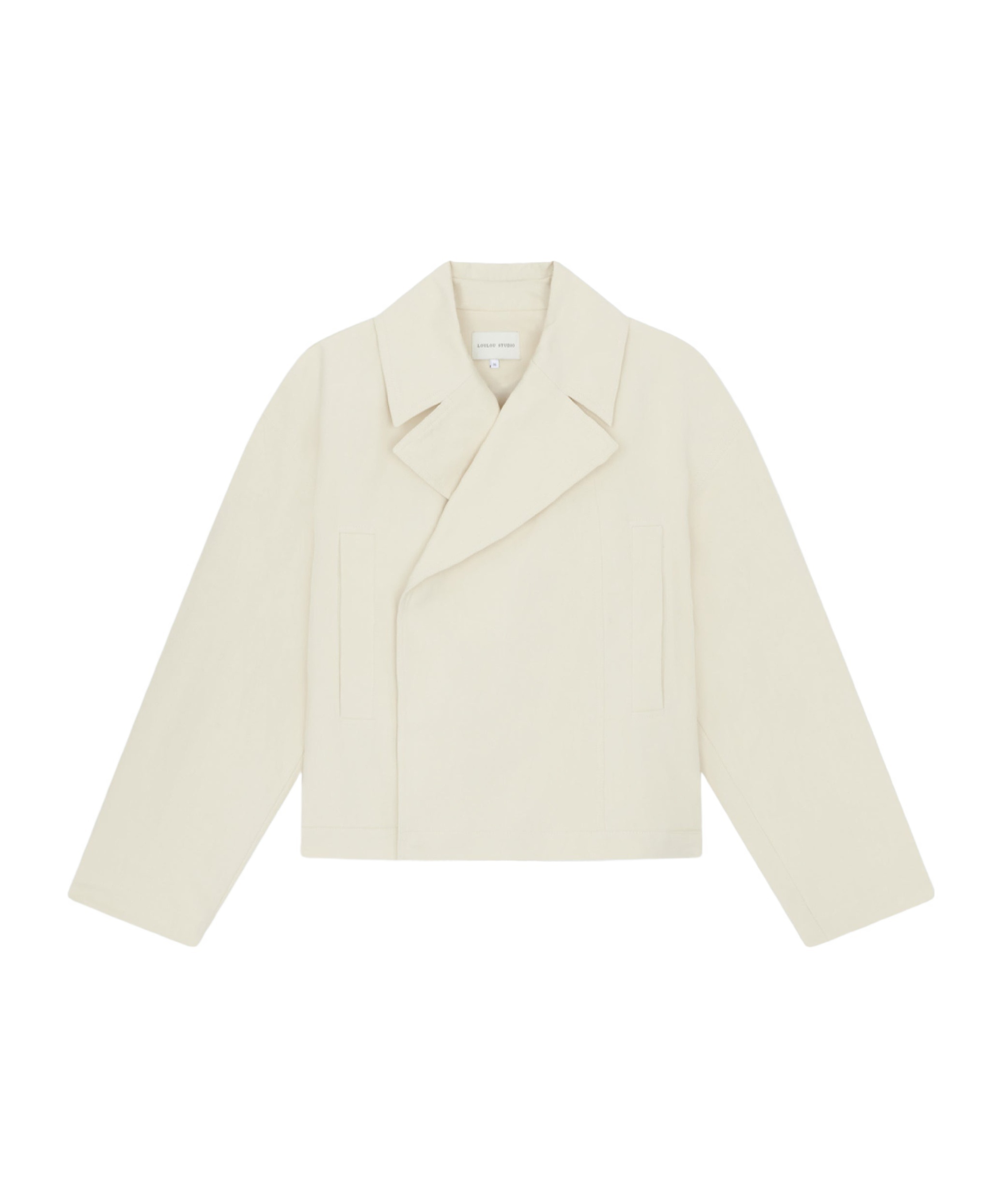 Loulou Studio Long-sleeved Casual Jacket In White