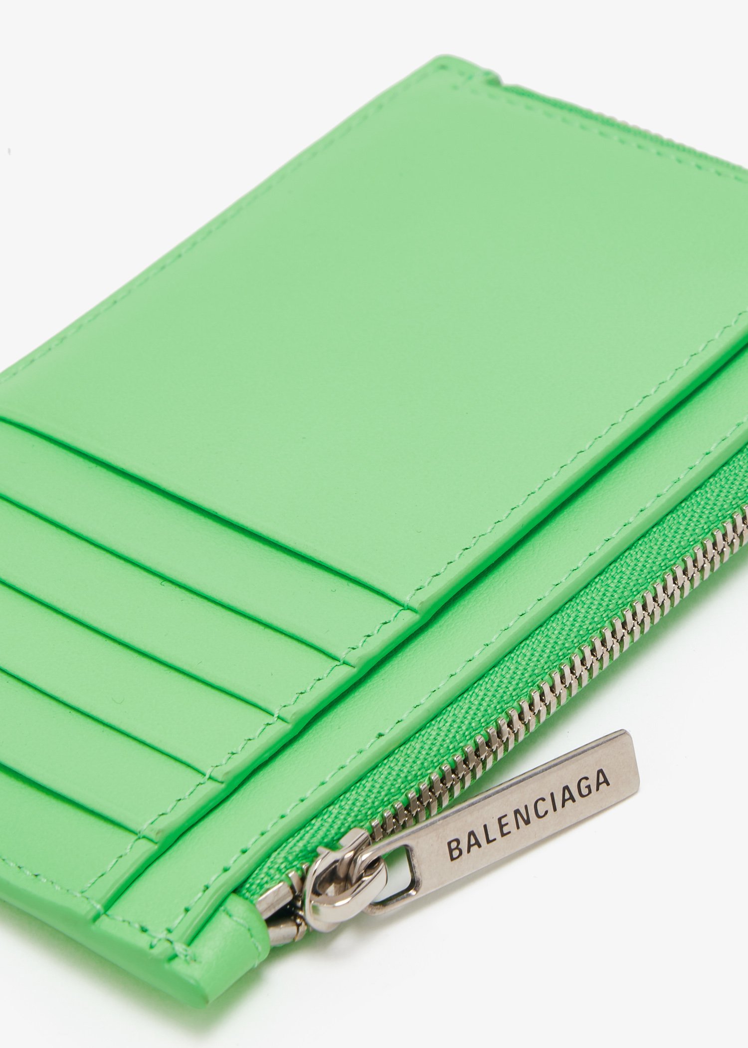 Balenciaga Envelope Long Card Holder In Green