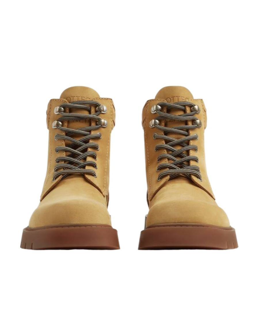 Bottega Veneta Haddock Lacing Boots In Brown