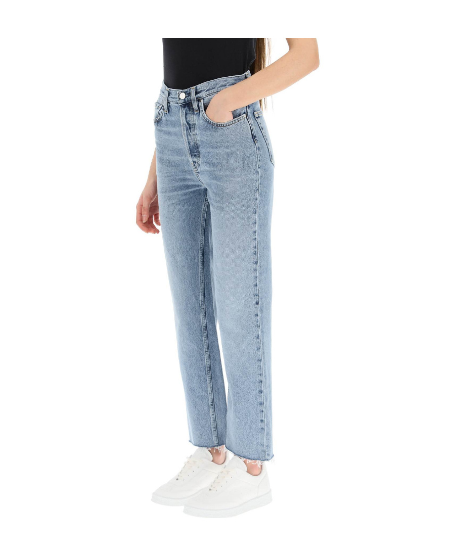 Totême Organic Cotton Straight Leg Jeans In Blue