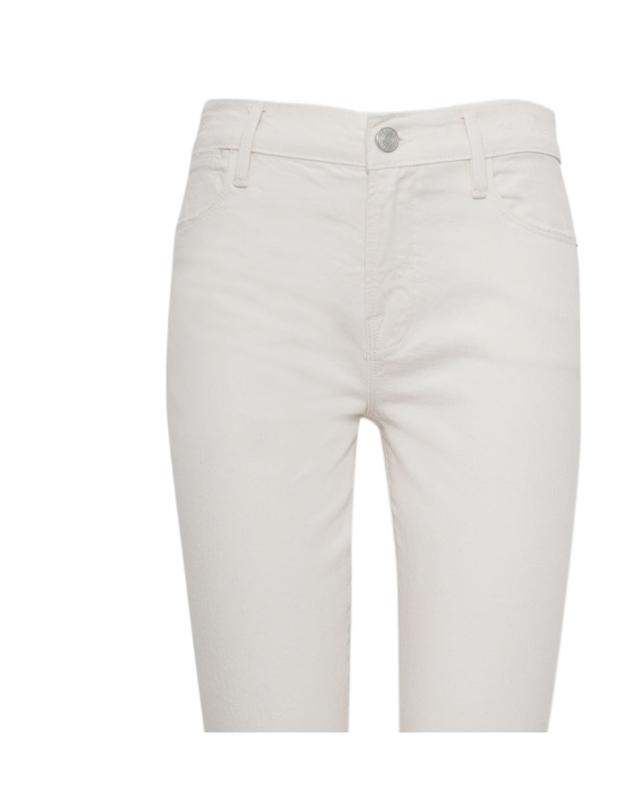 Frame Le High Straight High-rise Straight-leg Stretch-denim Jeans In White