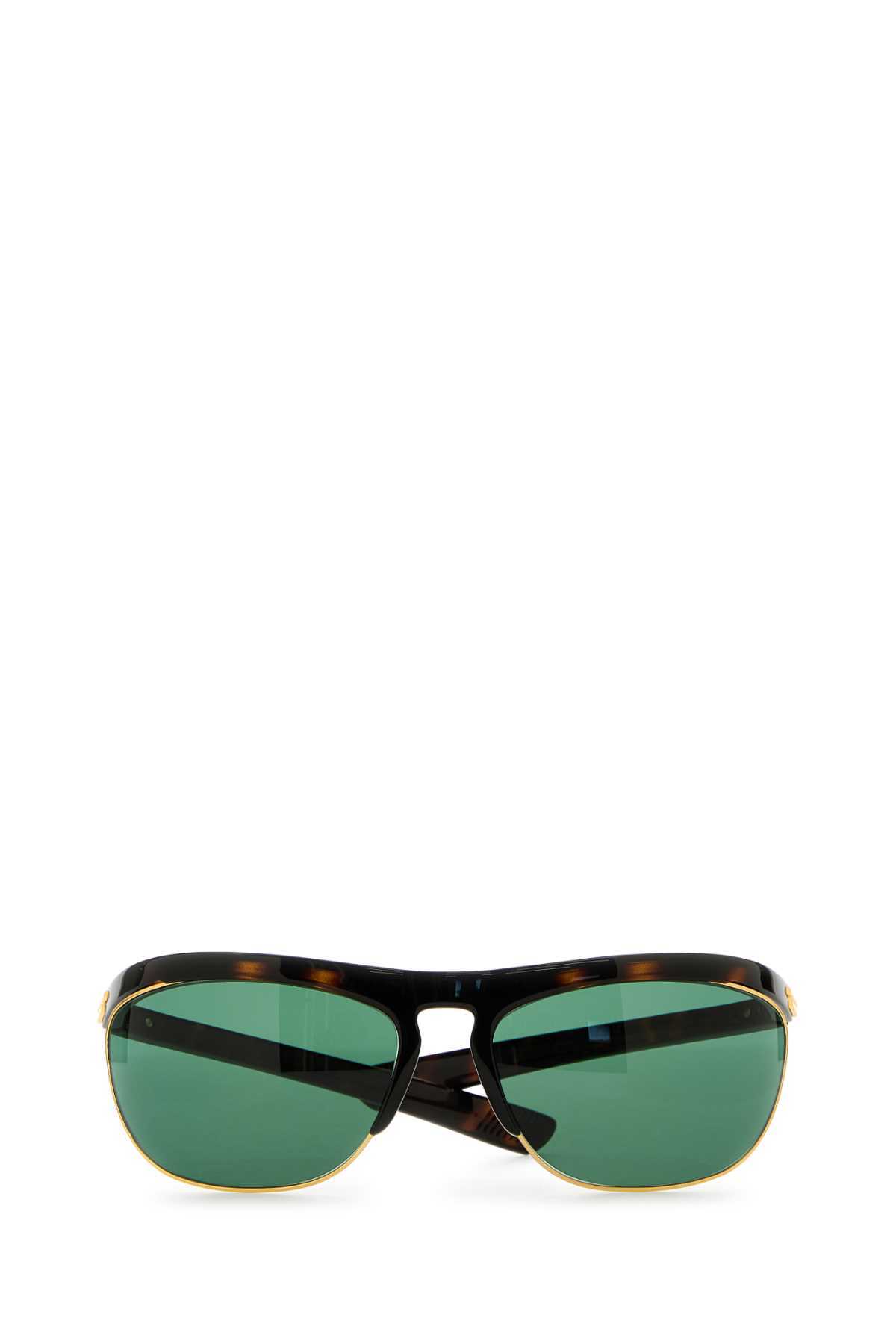 Bottega Veneta Speed Rectangular Sunglasses In Green