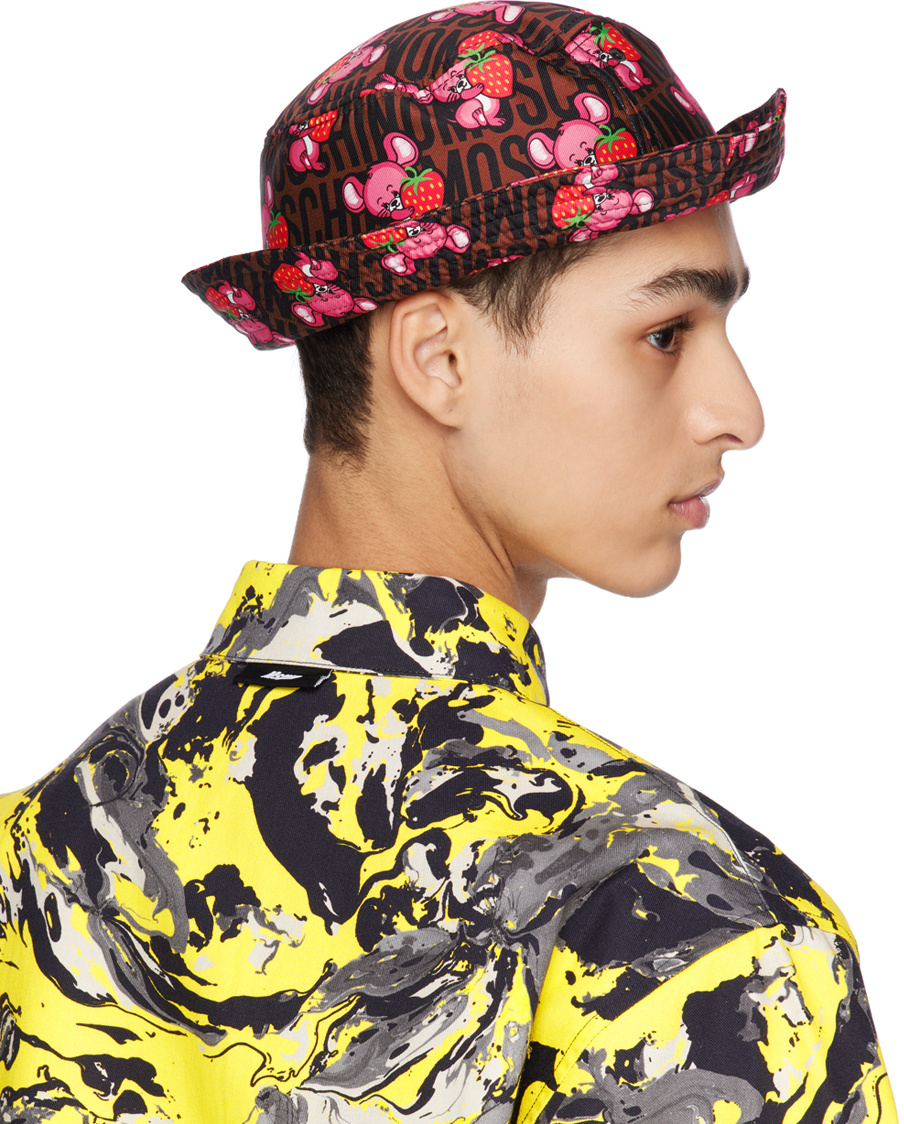 Moschino Logo Fisherman's Hat In Multicolor