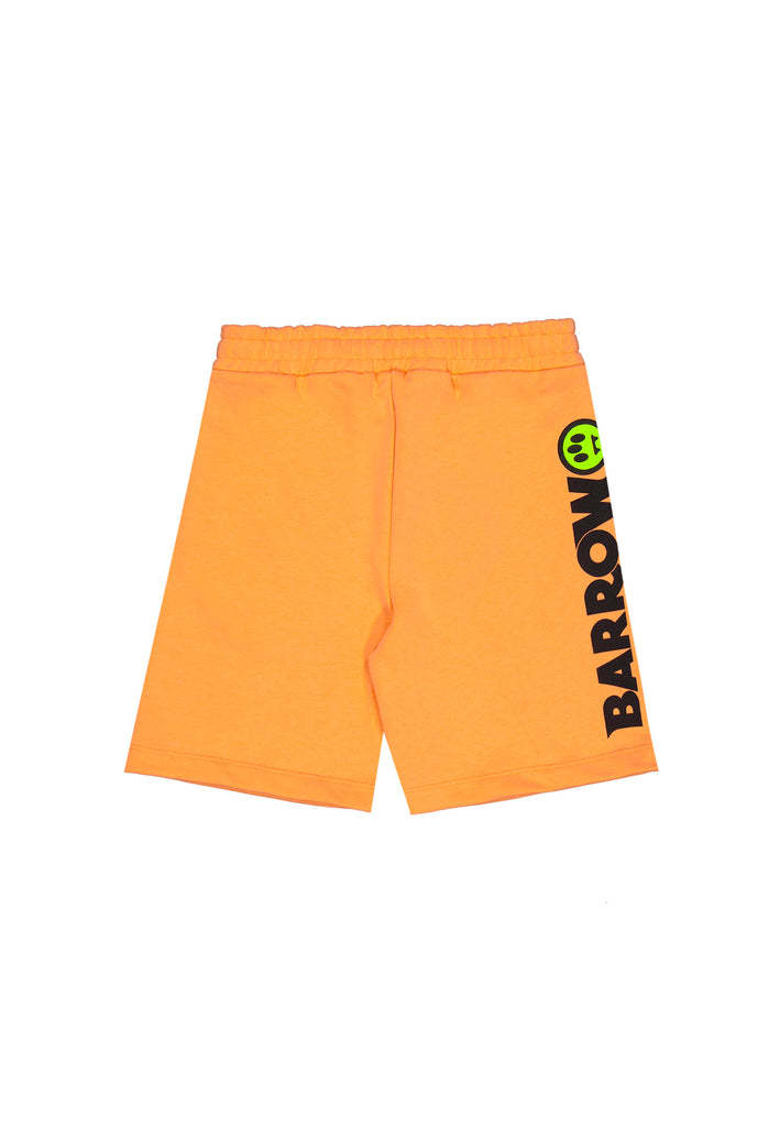 Barrow Logo-print Shorts In Orange