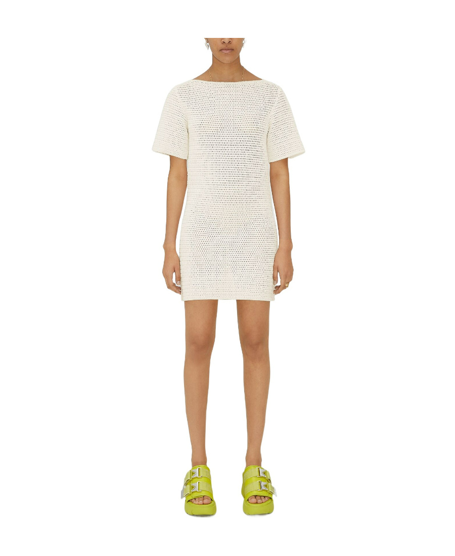 BOTTEGA VENETA OPEN-KNIT MINIDRESS