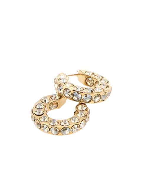 Amina Muaddi Little Jaheel Earrings In Yellow