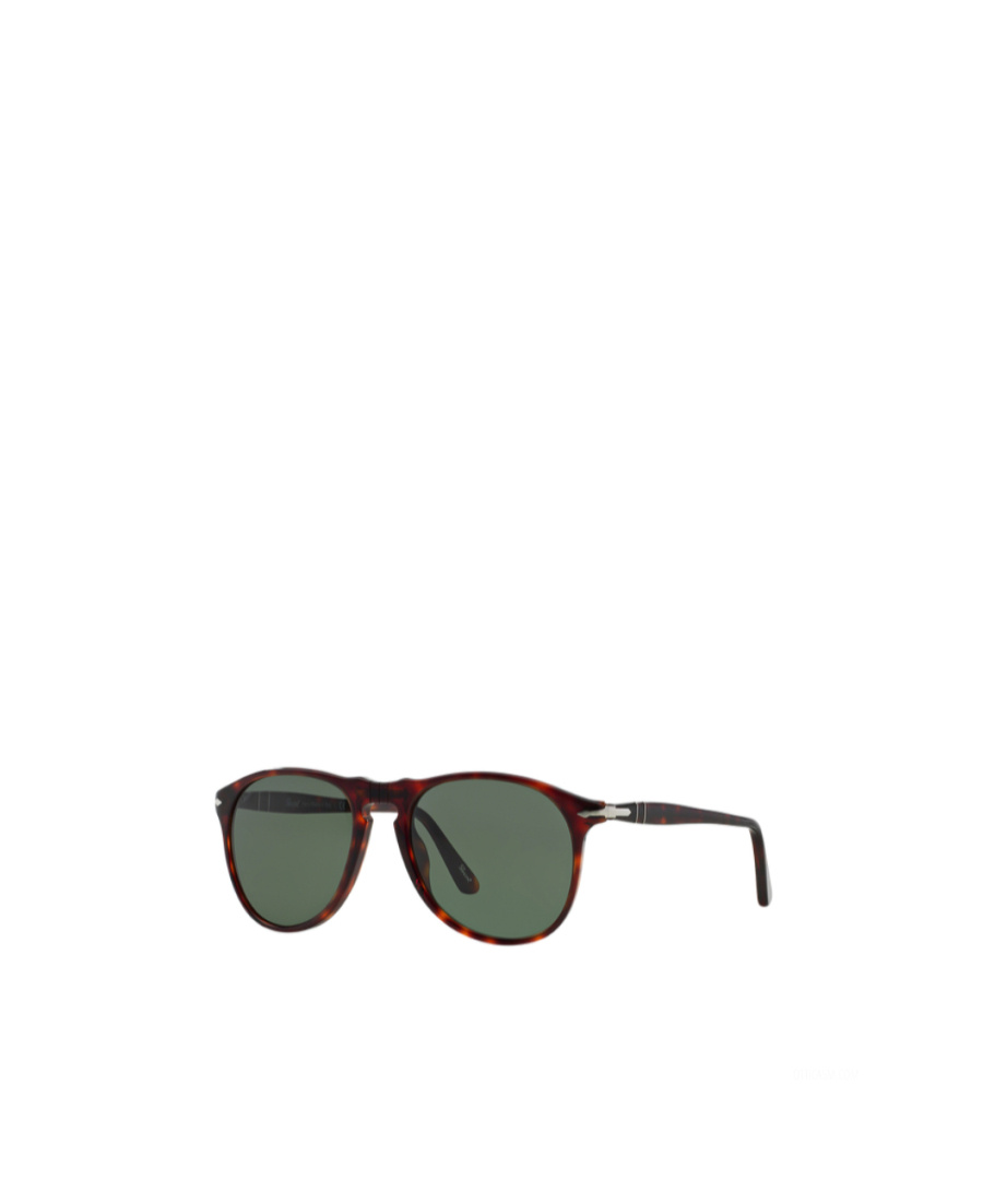 Persol Round Frame Sunglasses In Green