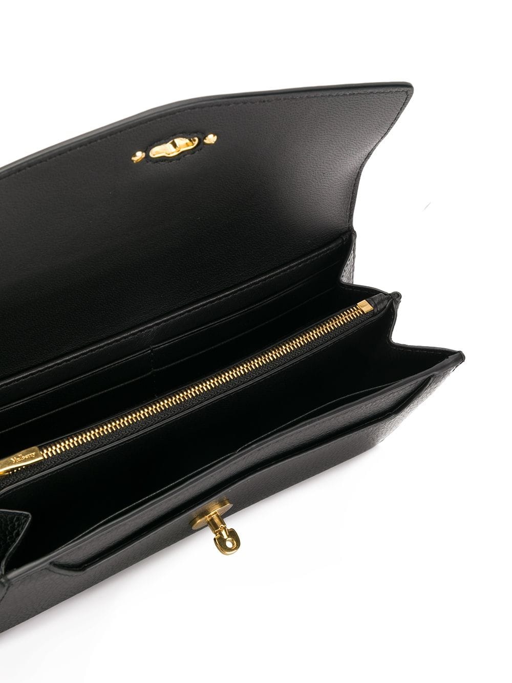 Mulberry Twist-lock Wallet In Black