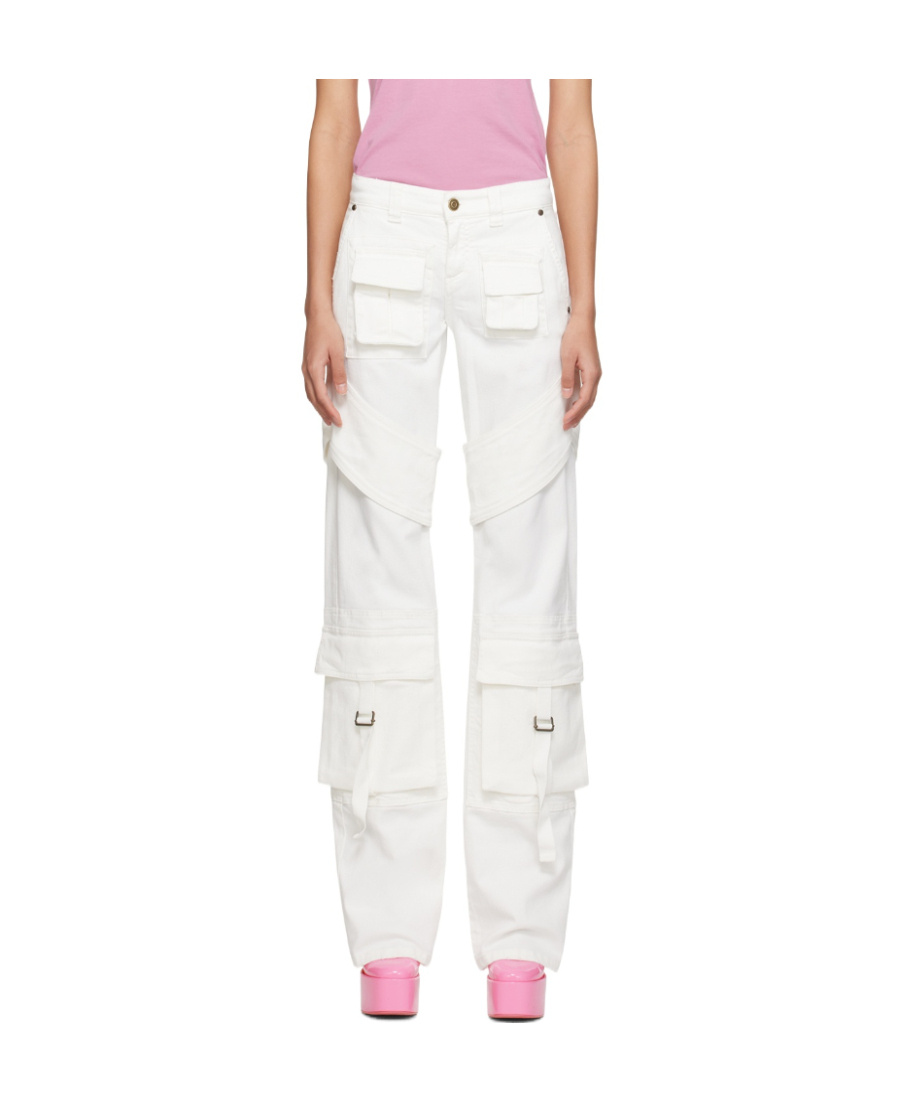 BLUMARINE CASUAL PANTS WITH WAIST LOOPS AND POCKETS