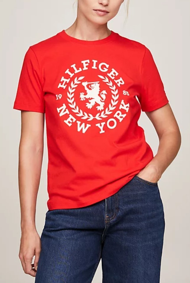 Tommy Hilfiger Short-sleeved T-shirt In Red