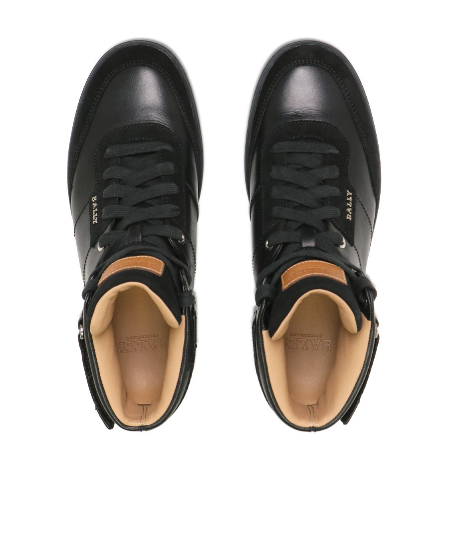 BALLY LOGO HIGH-TOP CASUAL SNEAKERS