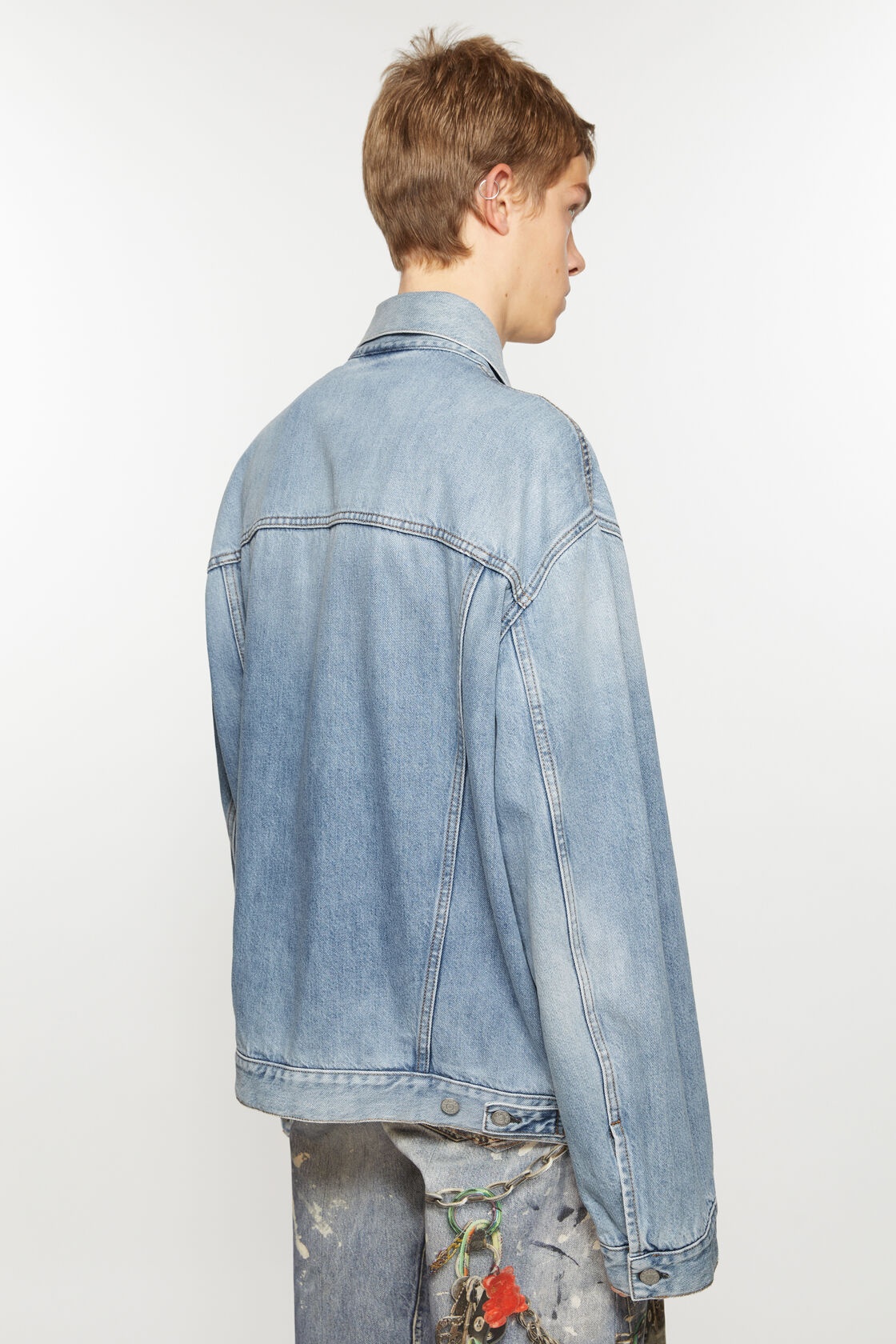 Acne Studios Button-up Denim Jacket In Blue