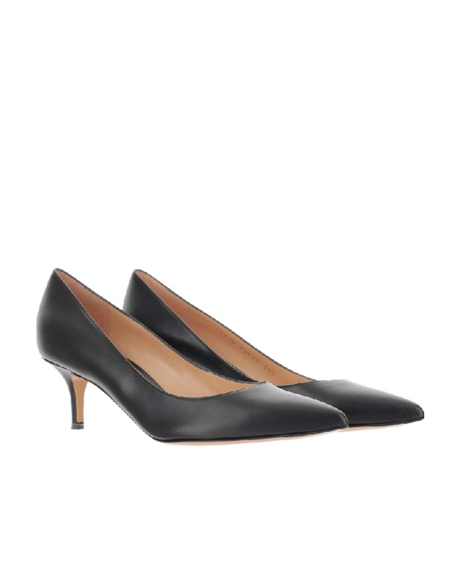 Shop Gianvito Rossi 55mm Pointed-toe Pumps In Black